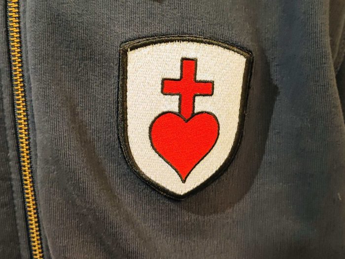 Blason Sacré Coeur de Jésus brodé – vue 2 – Amalric