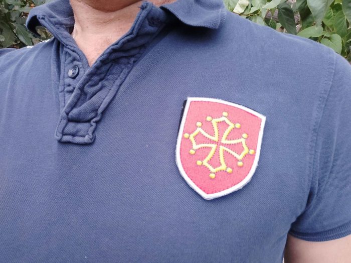 Polo avec Croix d'Oc - Occitanie brodé en France