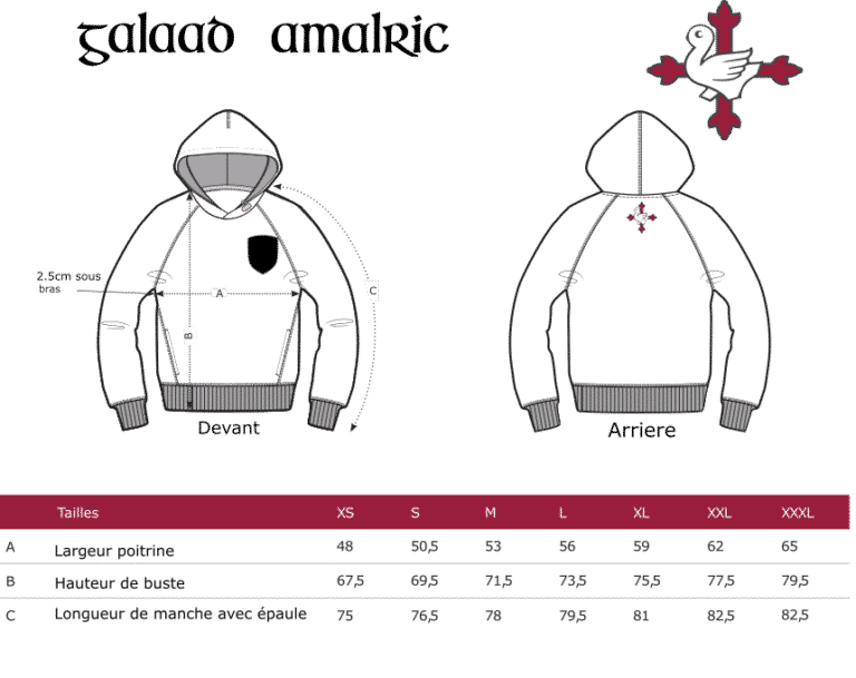 Grille tailles galaad