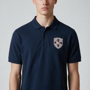 Polo pour écussons amovibles