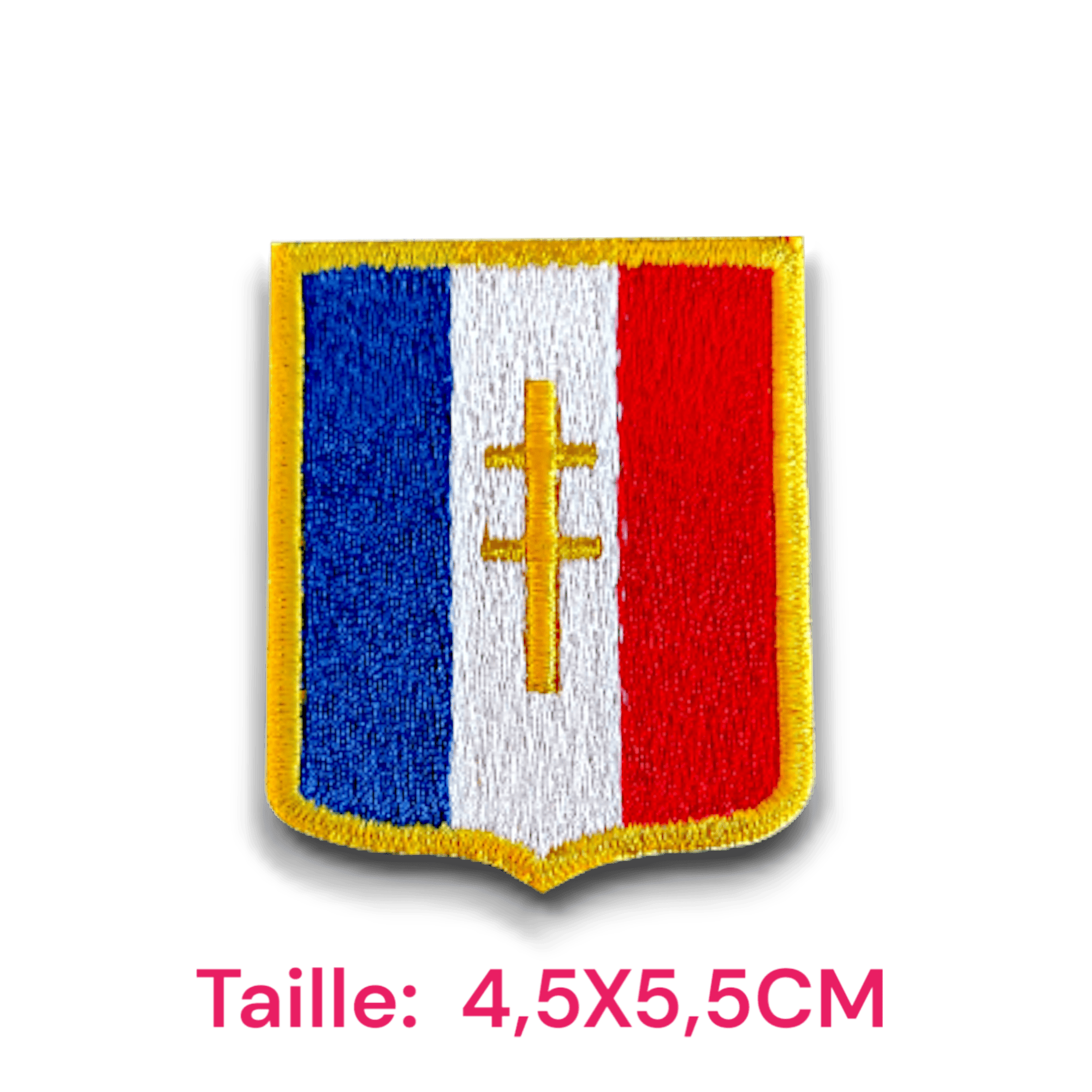 Broderie écusson doré - France Broderie écusson doré - France