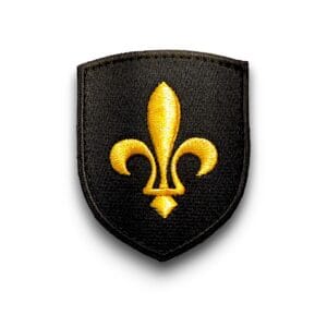 Écusson patch Fleur de Lys d'or brodé – Amalric