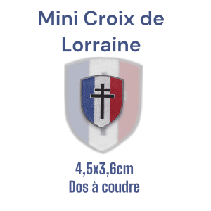Petit écusson Croix de Lorraine – Amalric