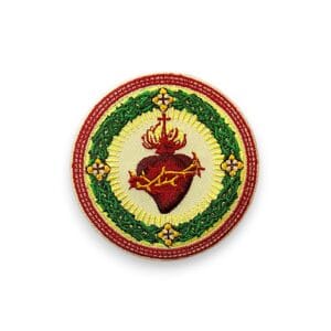 Patch Sacré Coeur de Jésus rond – Amalric