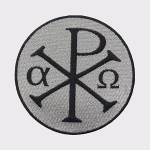 Écusson Chrisme brodé rond – Amalric