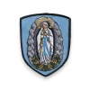 Notre dame de lourdes Ecusson brodé notre dame de lourdes