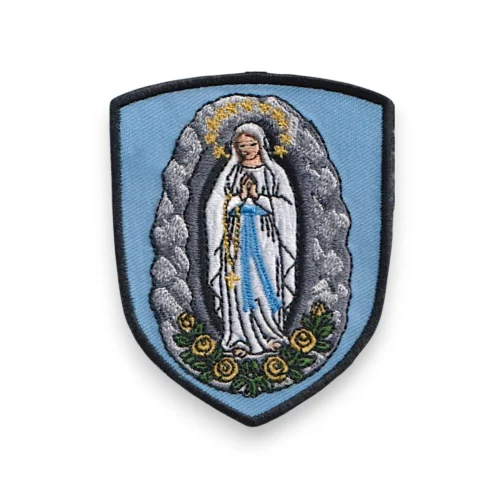 Ecusson brodé notre dame de lourdes