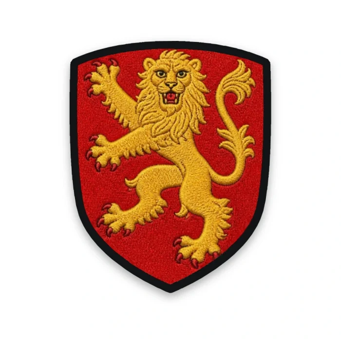 Écusson de l'Aveyron brodé – léopard lionné d'or du Rouergue