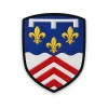 Écusson de l'Eure-et-Loir brodé – Orléanais au lambel et chevrons du Perche