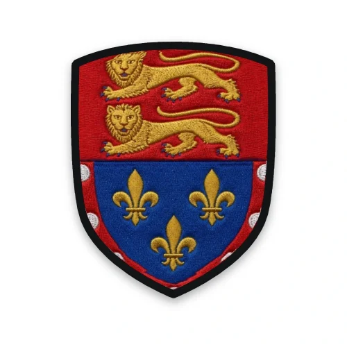 Écusson de l'Orne brodé – léopards de Normandie et armes des ducs d'Alençon