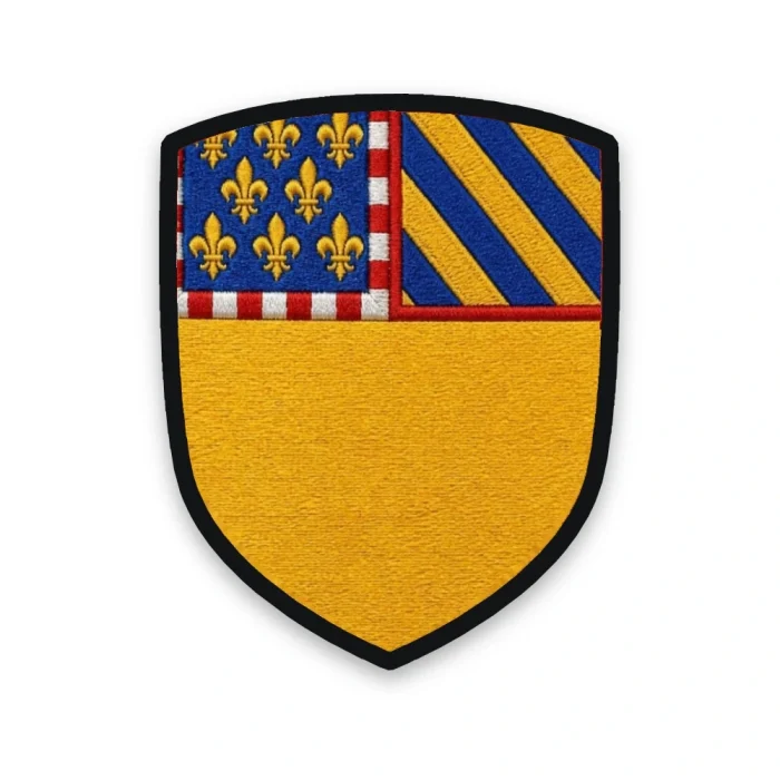 Écusson de la Côte-d'Or brodé – or plain au chef de Bourgogne