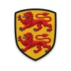 Écusson des Hautes-Pyrénées brodé – deux lions léopardés de gueules du comté de Bigorre