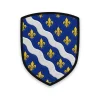 Écusson des Yvelines Écusson des Yvelines brodé – semé de lys d'or aux deux bandes ondées d'argent