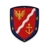 Écusson du Val-d'Oise Écusson du Val-d'Oise brodé – alérion d'or, croisette ancrée et bordure fleurdelisée