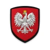 Écusson de la Pologne brodé Écusson de la Pologne brodé – aigle blanc couronné sur fond rouge