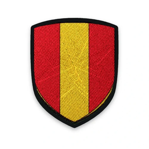 Écusson de Senlis brodé – pal d’or sur champ de gueules